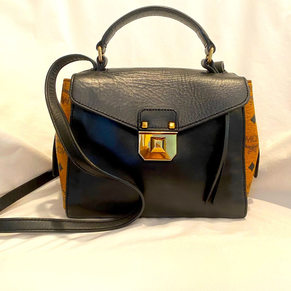 MCM brown & black cross body handbag. Authentic. Purchased from The Real Real.